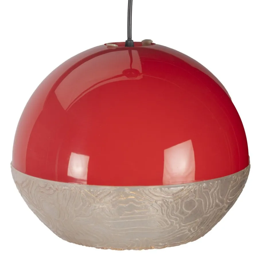 Sale Pamono Space Age Pendant Lamp in Red Plastic