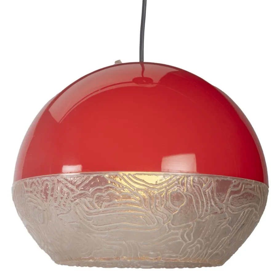 Sale Pamono Space Age Pendant Lamp in Red Plastic