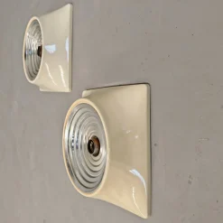 Hot Pamono Space Age Plastic Wall Lights from Stilnovo, 1960s, Set of 2