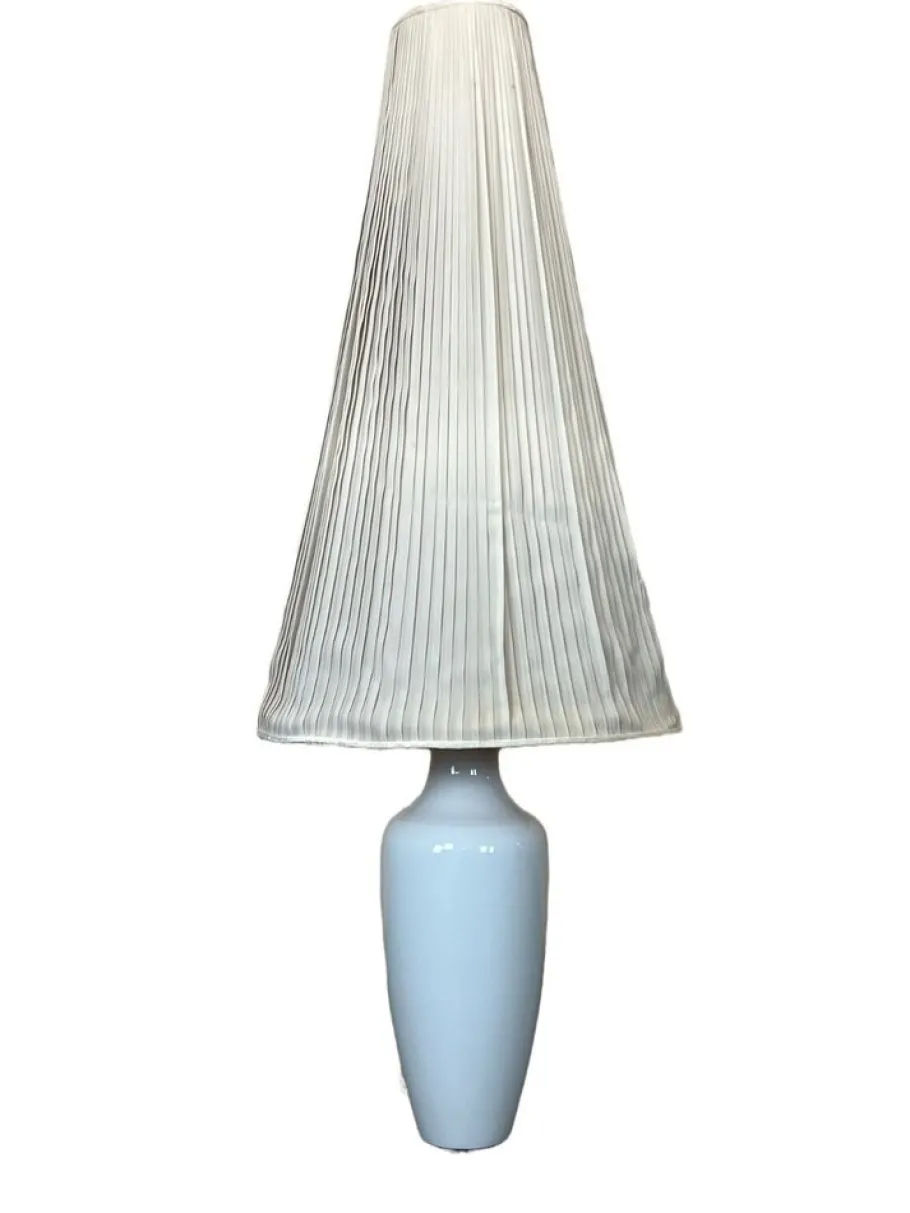 Discount Pamono Space Age Porcelain & Brass Floor Lamp from KPM, 1970s