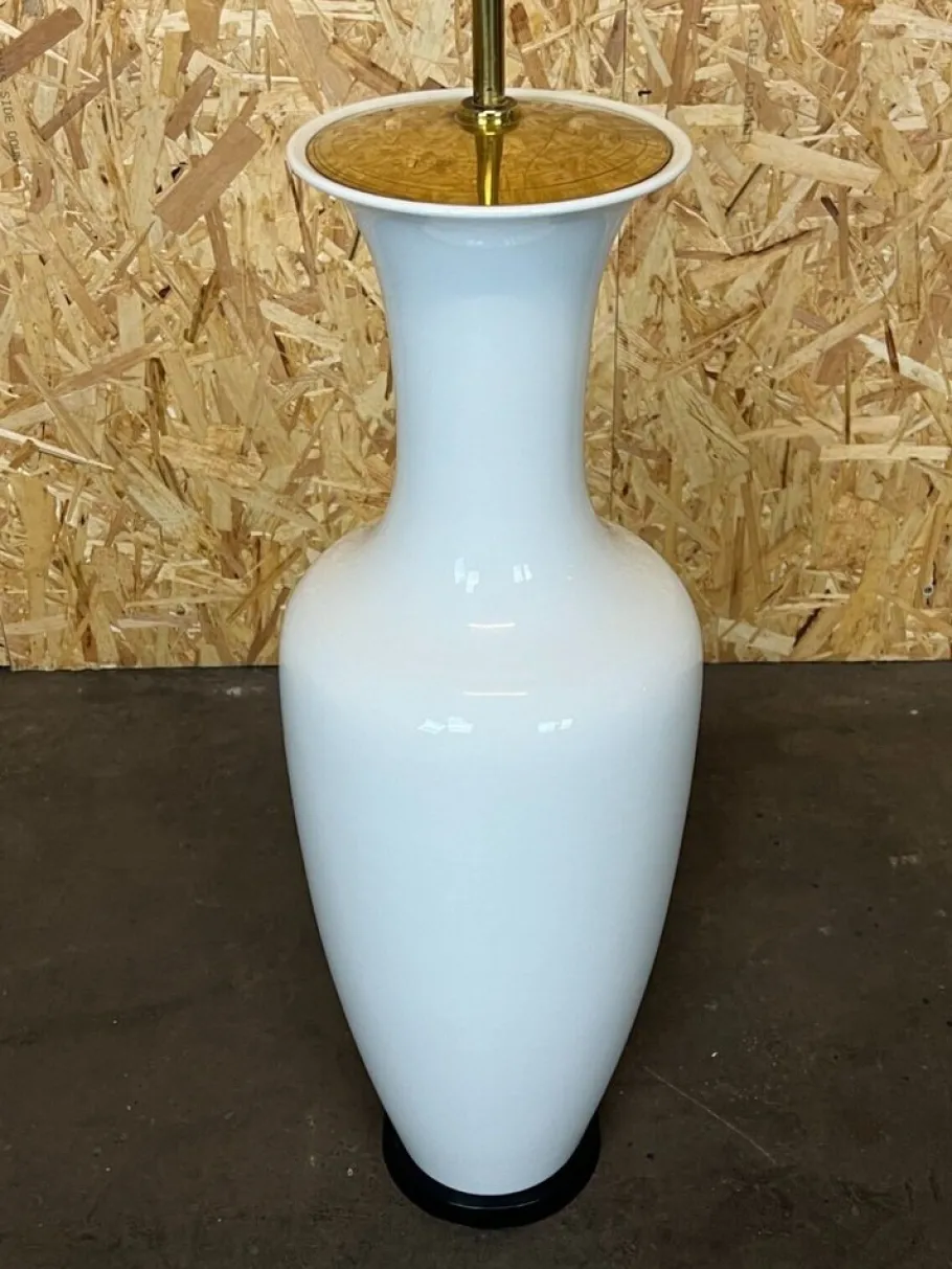 Discount Pamono Space Age Porcelain & Brass Floor Lamp from KPM, 1970s