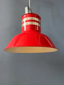 Discount Pamono Space Age Red Bucket Pendant Lamp from Ateljé Lyktan