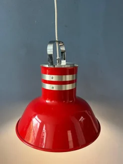 Discount Pamono Space Age Red Bucket Pendant Lamp from Ateljé Lyktan