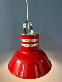 Discount Pamono Space Age Red Bucket Pendant Lamp from Ateljé Lyktan