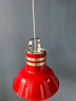 Discount Pamono Space Age Red Bucket Pendant Lamp from Ateljé Lyktan