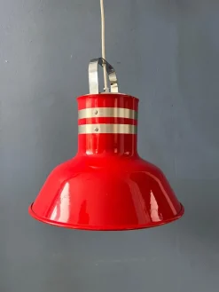 Discount Pamono Space Age Red Bucket Pendant Lamp from Ateljé Lyktan