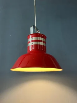 Discount Pamono Space Age Red Bucket Pendant Lamp from Ateljé Lyktan