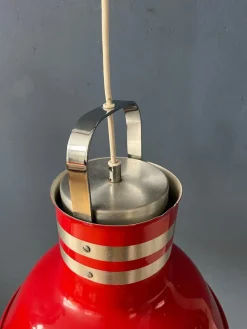 Discount Pamono Space Age Red Bucket Pendant Lamp from Ateljé Lyktan