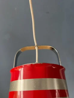 Discount Pamono Space Age Red Bucket Pendant Lamp from Ateljé Lyktan