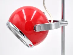 New Pamono Space Age Red Eyeball Table Lamp