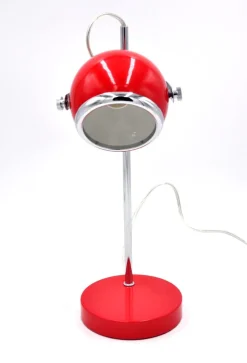 New Pamono Space Age Red Eyeball Table Lamp