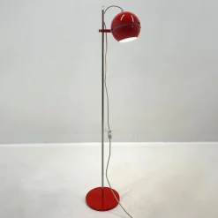 Clearance Pamono Space Age Red Floor Lamp, Germany, 1960s