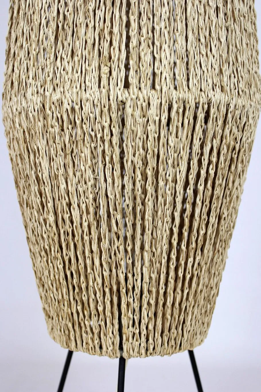 Best Pamono Space Age Rocket Floor Lamp with a Braided String, Former Czechoslovakia, 1960s