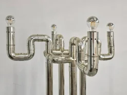 Clearance Pamono Space Age Sculptural Rombo Floor Lamp attributed to Gaetano Missaglia, 1960s