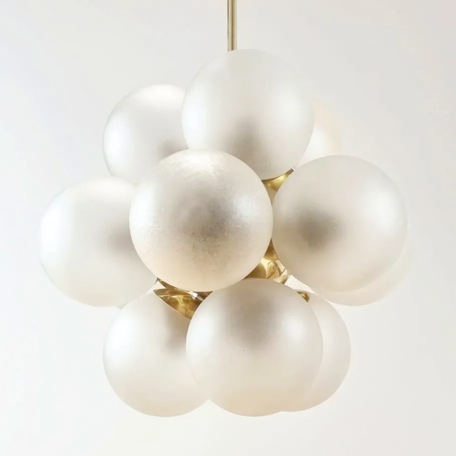 Sale Pamono Space Age Sputnik Brass & Glass Globes Ceiling Light from Kaiser Leuchten, Germany, 1960s
