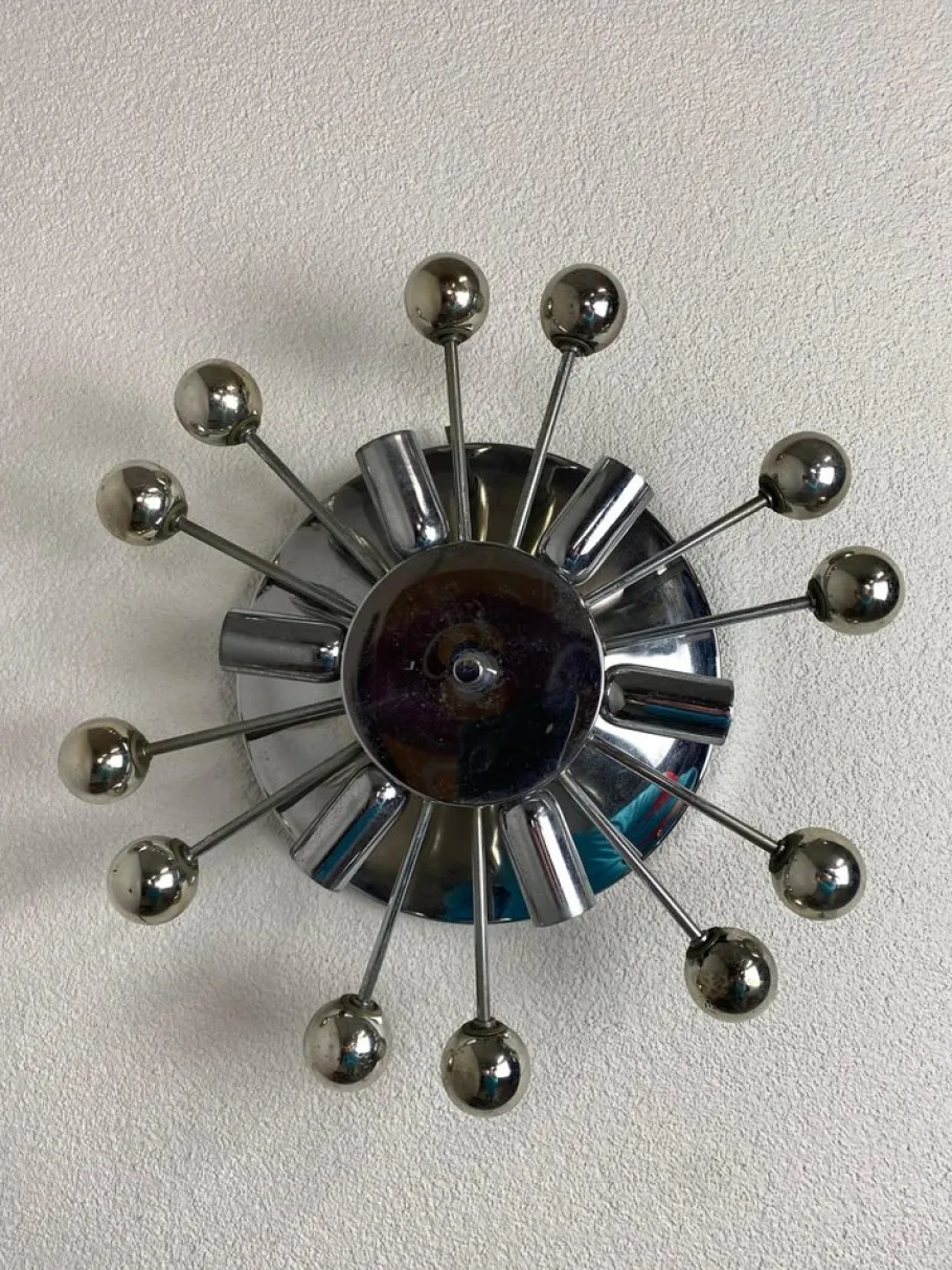 New Pamono Space Age Sputnik Wall Lamp, 1960s