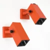 Discount Pamono Space Age Square Wall Spots attributed to Staff Leuchten, 1970s, Set of 2