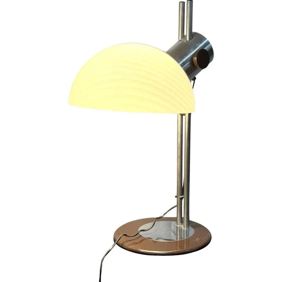 Discount Pamono Space Age Table Lamp in Glass, 1970