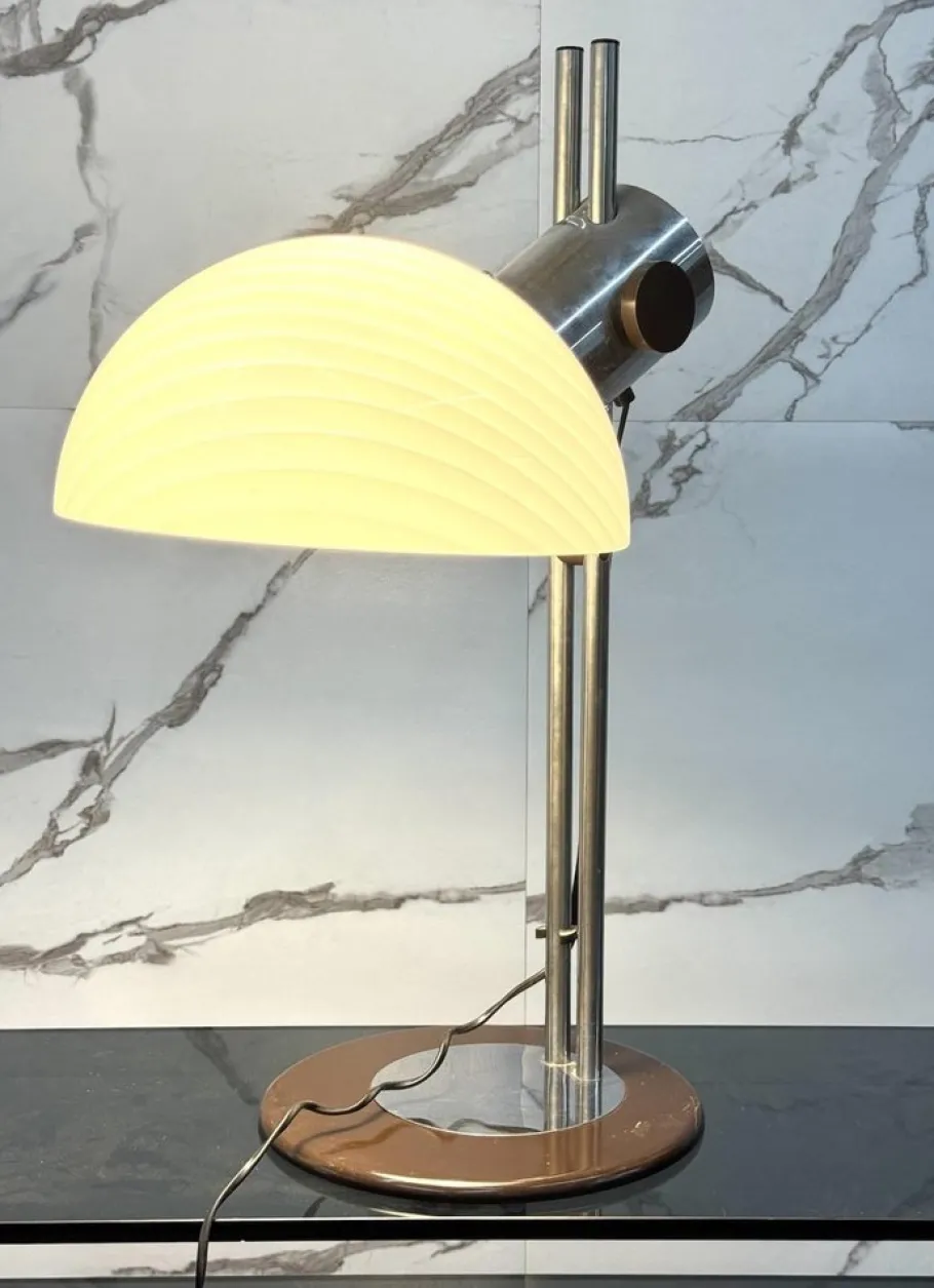 Discount Pamono Space Age Table Lamp in Glass, 1970