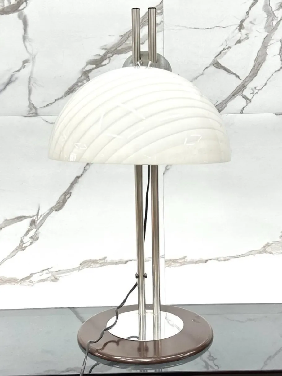 Discount Pamono Space Age Table Lamp in Glass, 1970