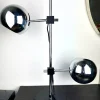 New Pamono Space Age Table Lamp with Adjustable Chrome Ball Shades by Reggiani, 1970s