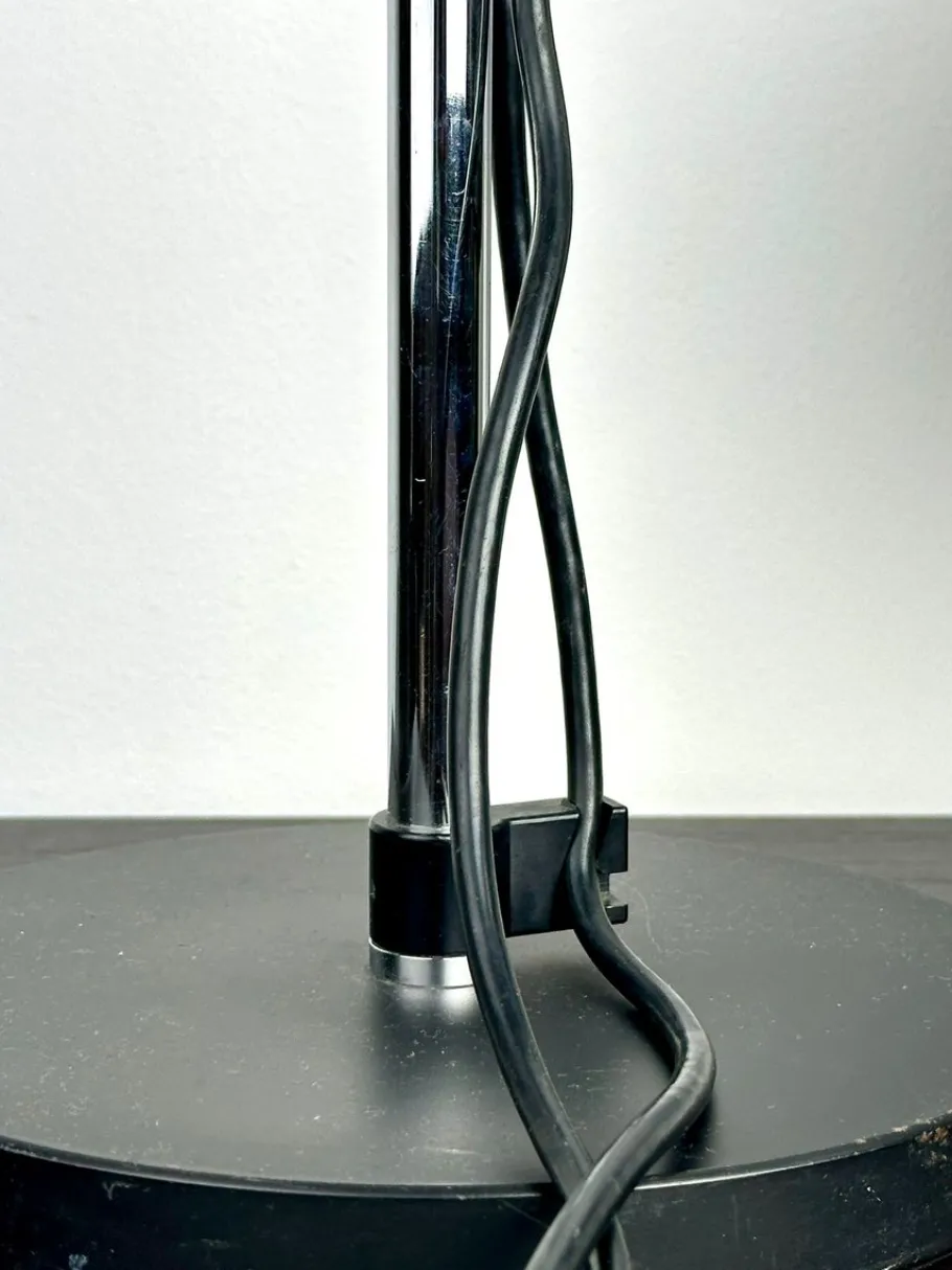 New Pamono Space Age Table Lamp with Adjustable Chrome Ball Shades by Reggiani, 1970s