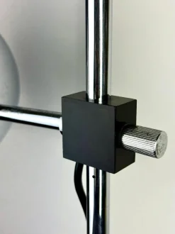 New Pamono Space Age Table Lamp with Adjustable Chrome Ball Shades by Reggiani, 1970s