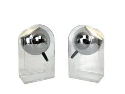 Best Pamono Space Age Table Lamps in Acrylic Glass by Gino Sarfatti for Arteluce, Set of 2
