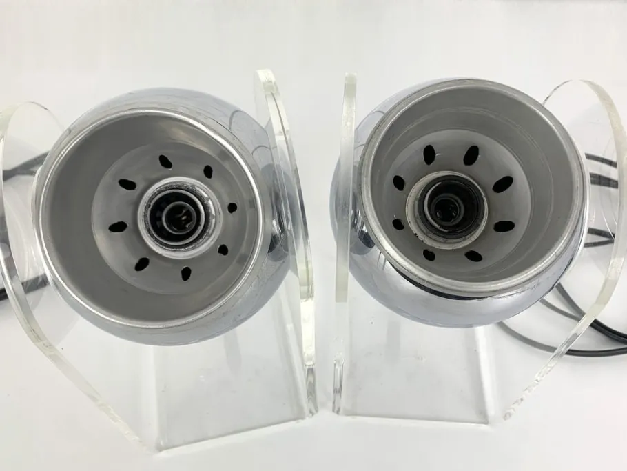 Best Pamono Space Age Table Lamps in Acrylic Glass by Gino Sarfatti for Arteluce, Set of 2