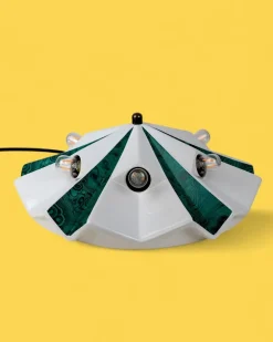 Pamono Space Age Ufo Ceramic Wall Light by Pan Leuchten, Germany, 1970s