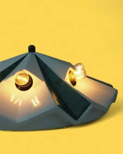 Pamono Space Age Ufo Ceramic Wall Light by Pan Leuchten, Germany, 1970s