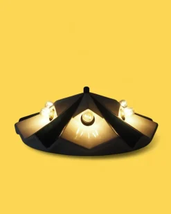 Pamono Space Age Ufo Ceramic Wall Light by Pan Leuchten, Germany, 1970s