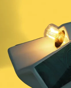 Pamono Space Age Ufo Ceramic Wall Light by Pan Leuchten, Germany, 1970s