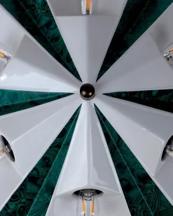 Pamono Space Age Ufo Ceramic Wall Light by Pan Leuchten, Germany, 1970s