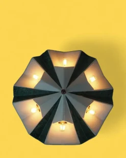 Pamono Space Age Ufo Ceramic Wall Light by Pan Leuchten, Germany, 1970s