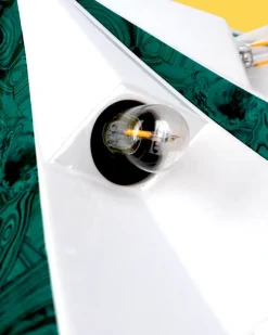 Pamono Space Age Ufo Ceramic Wall Light by Pan Leuchten, Germany, 1970s