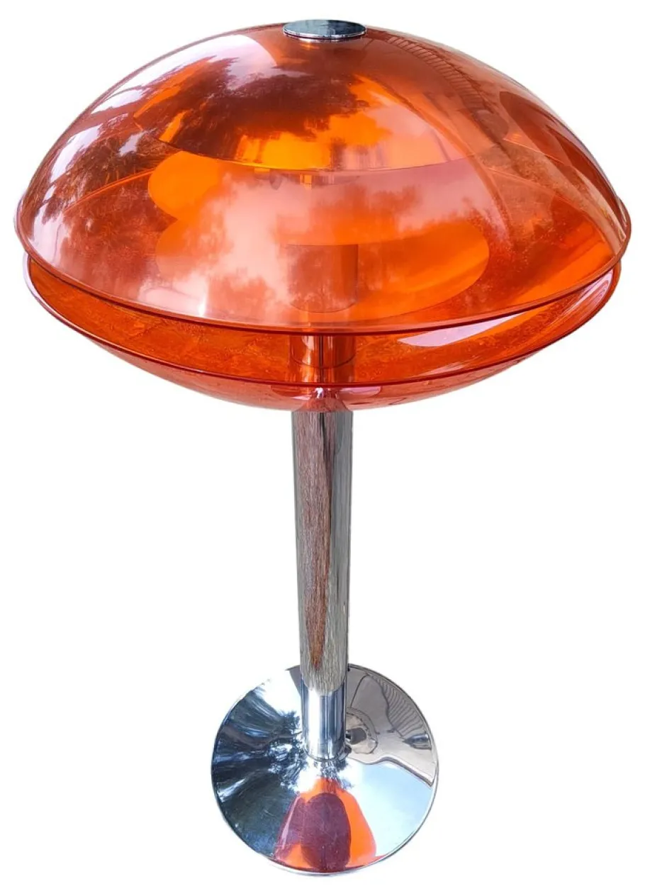 Best Pamono Space Age UFO Floor Lamp in Acrylic Glass, Italy, 1970s