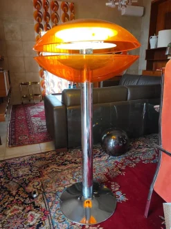Best Pamono Space Age UFO Floor Lamp in Acrylic Glass, Italy, 1970s
