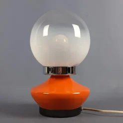 Best Pamono Space Age UFO Table Lamp in Metal and Murano Glass, 1970s