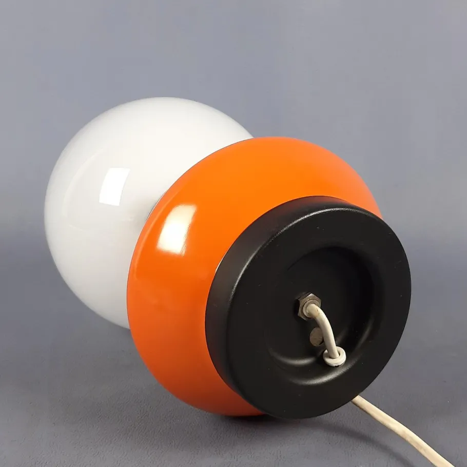 Best Pamono Space Age UFO Table Lamp in Metal and Murano Glass, 1970s