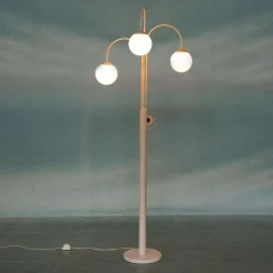 Hot Pamono Space Age Waterfall Floor Lamp in White