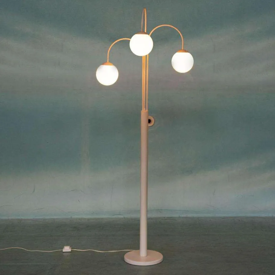 Hot Pamono Space Age Waterfall Floor Lamp in White