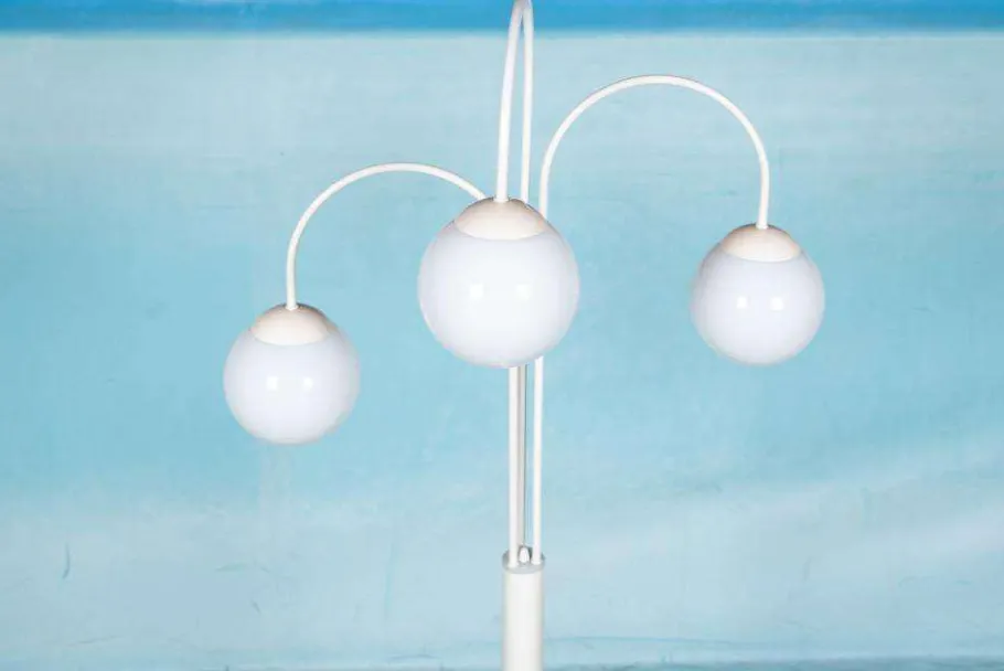 Hot Pamono Space Age Waterfall Floor Lamp in White