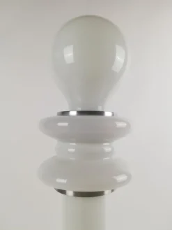 Hot Pamono Space Age White Opaline Floor Lamp, Italy, 1970s