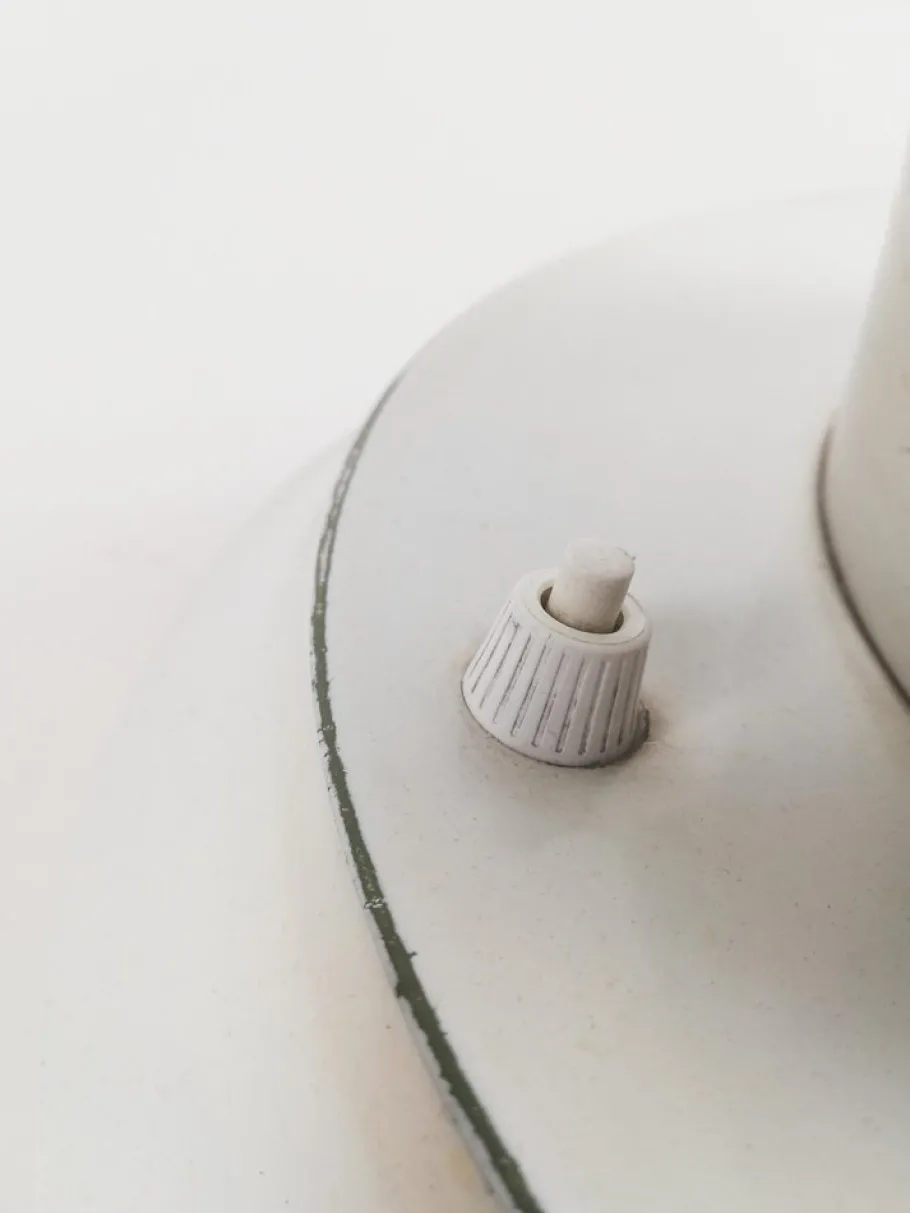 Hot Pamono Space Age White Opaline Floor Lamp, Italy, 1970s