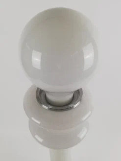 Hot Pamono Space Age White Opaline Floor Lamp, Italy, 1970s