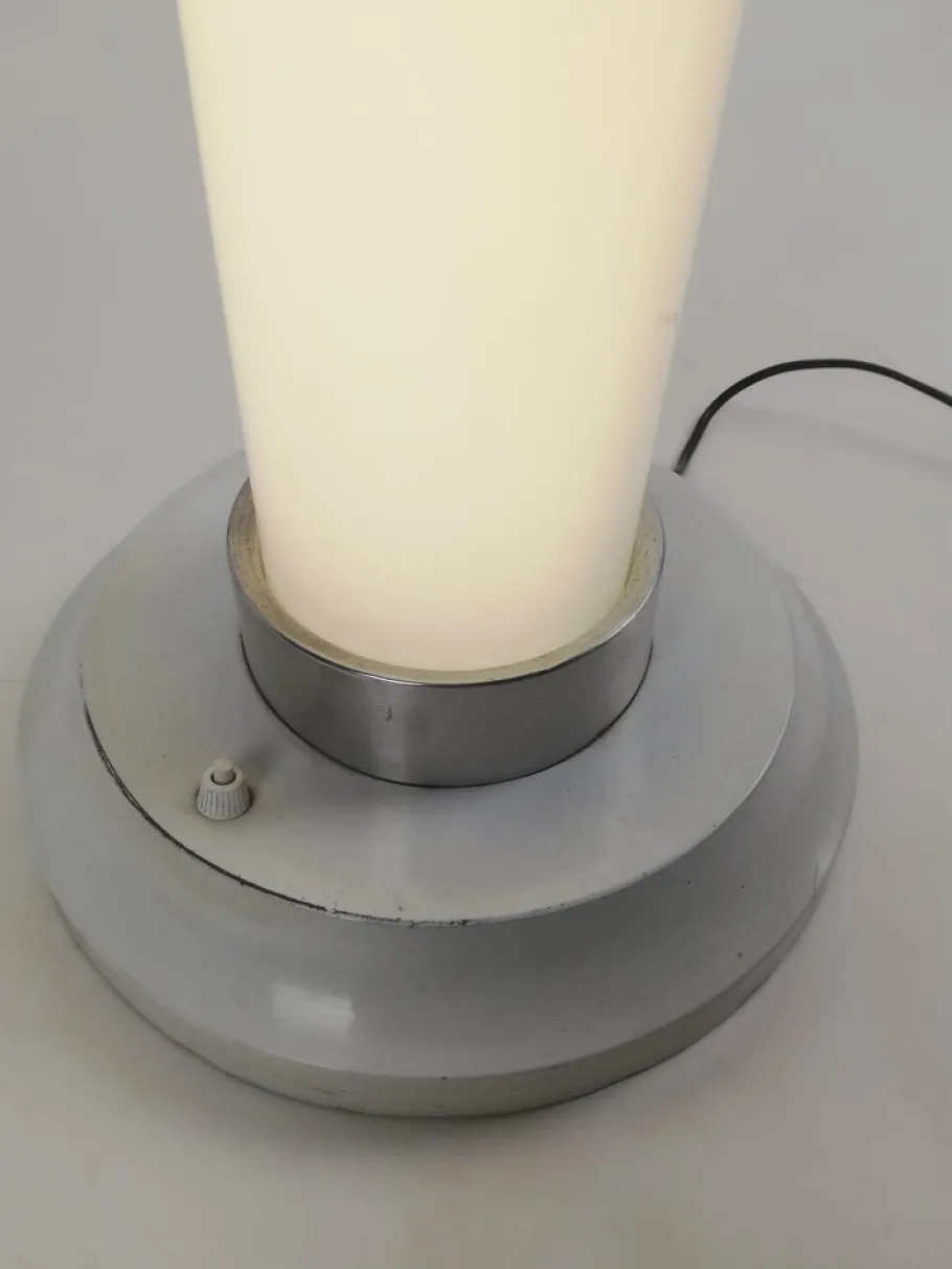 Hot Pamono Space Age White Opaline Floor Lamp, Italy, 1970s