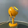 New Pamono Space Age Yellow Flexible Eyeball Table Lamp