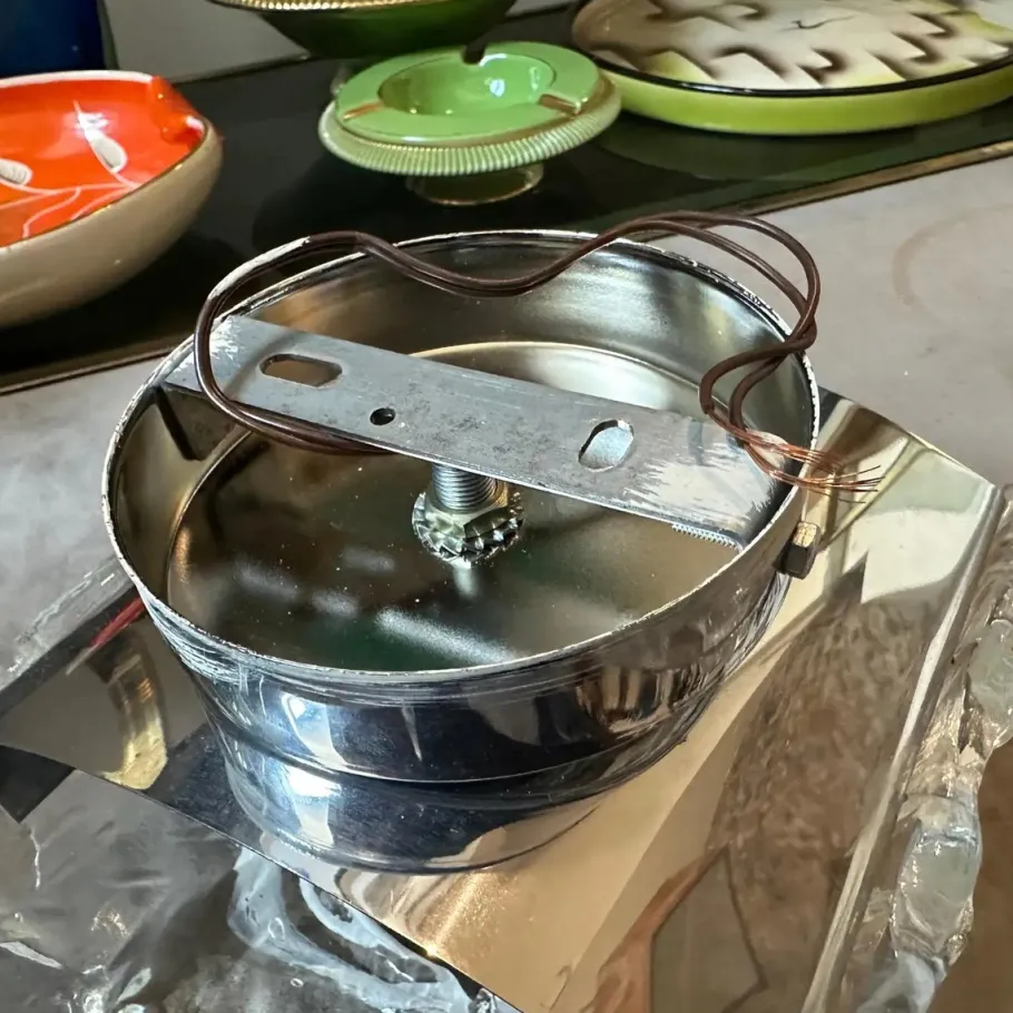 New Pamono Spage Age Clear and White Murano Glass and Steel Wall Sconces attributed to Mazzega, 1970s, Set of 2