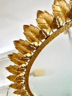 Clearance Pamono Spanish Crown Sunburst Fixture in Gilt Metal and Frost Glass, 1970s